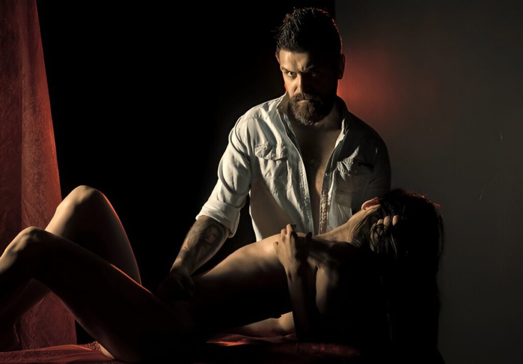 Tantric massage at home for female doctor